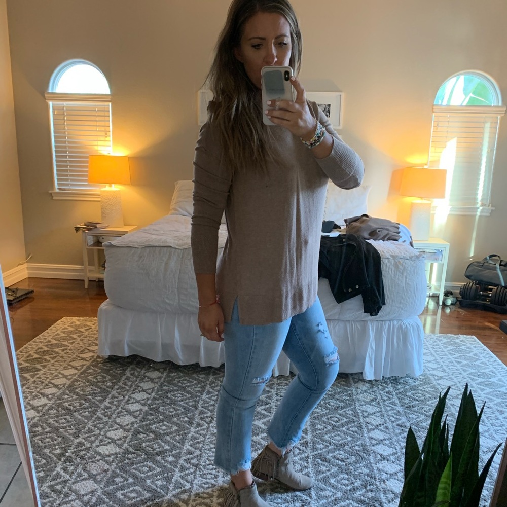 Fine Knit Tunic Sweater